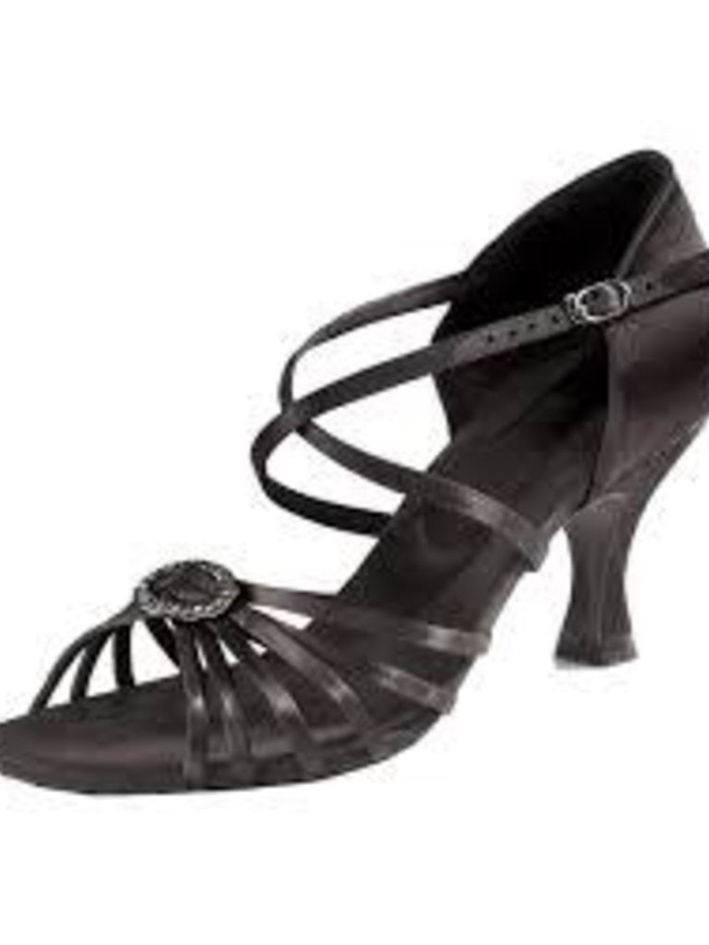 NWT Capezio Stella BR 191 Black Strappy Latin Dance Shoes 5